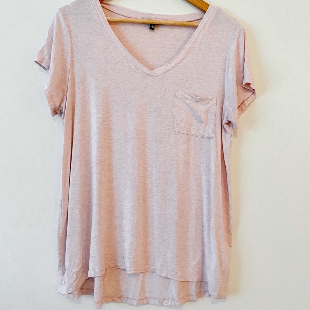 Light Pink TShirt with pocket XL